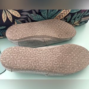 Silver sparkly womans toms  only worn a couple of times.  almost like new